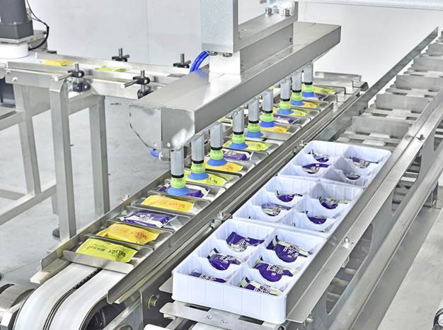 robotic packaging machine for food manipulator robot pick and place packaging with tray customized project China manufacturers 